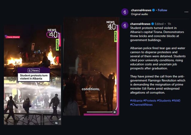 Studentët kërkojnë largimin e qeverisë/ Media britanike jehonë revoltës në Tiranë